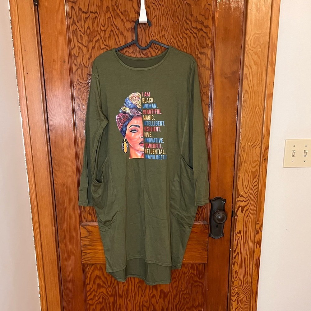 Graphic tee dress
